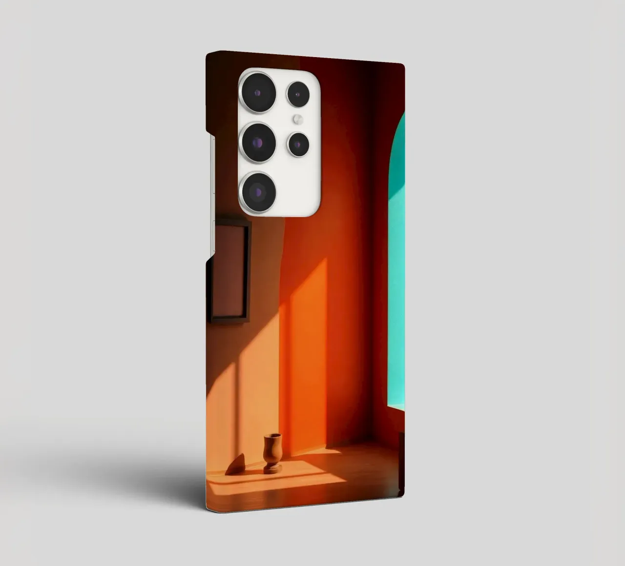 sunlight creating patterns in an artistically designed room samsung phone case by DesignDoodle