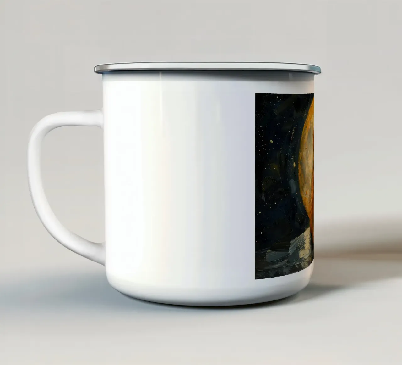 gatti tazza in smalto da Abstract Botanical Art