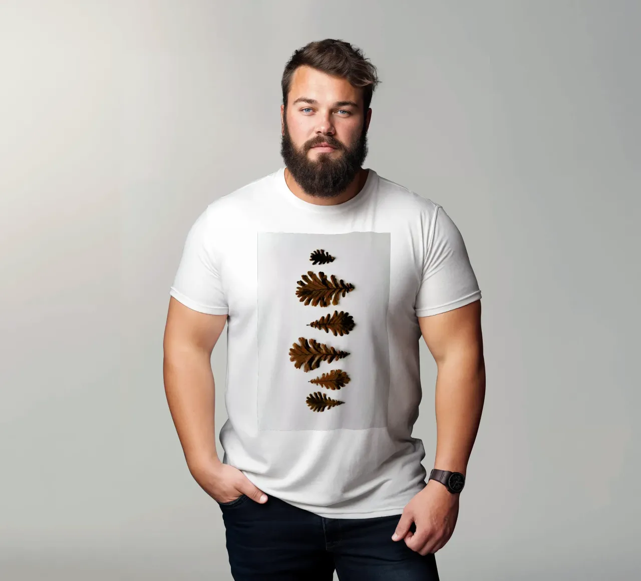 Shapes Oak Leafs t-shirt da Studio Nahili