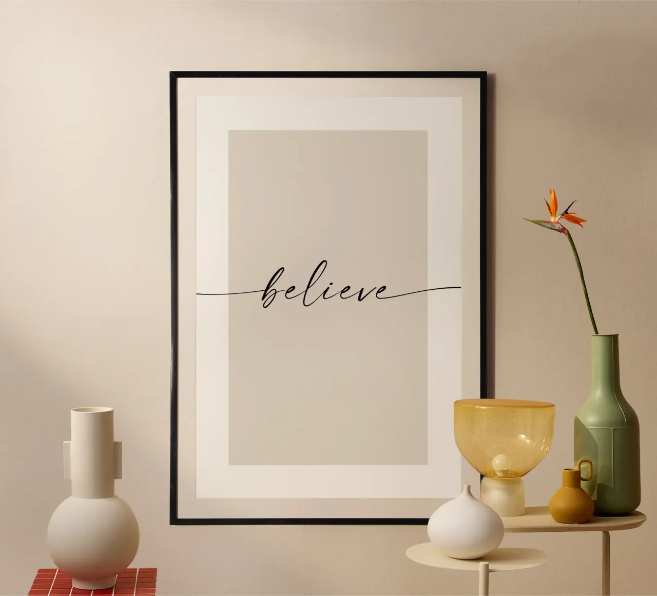 Croire - mots d'inspiration hahnemühle de NouveauPrints