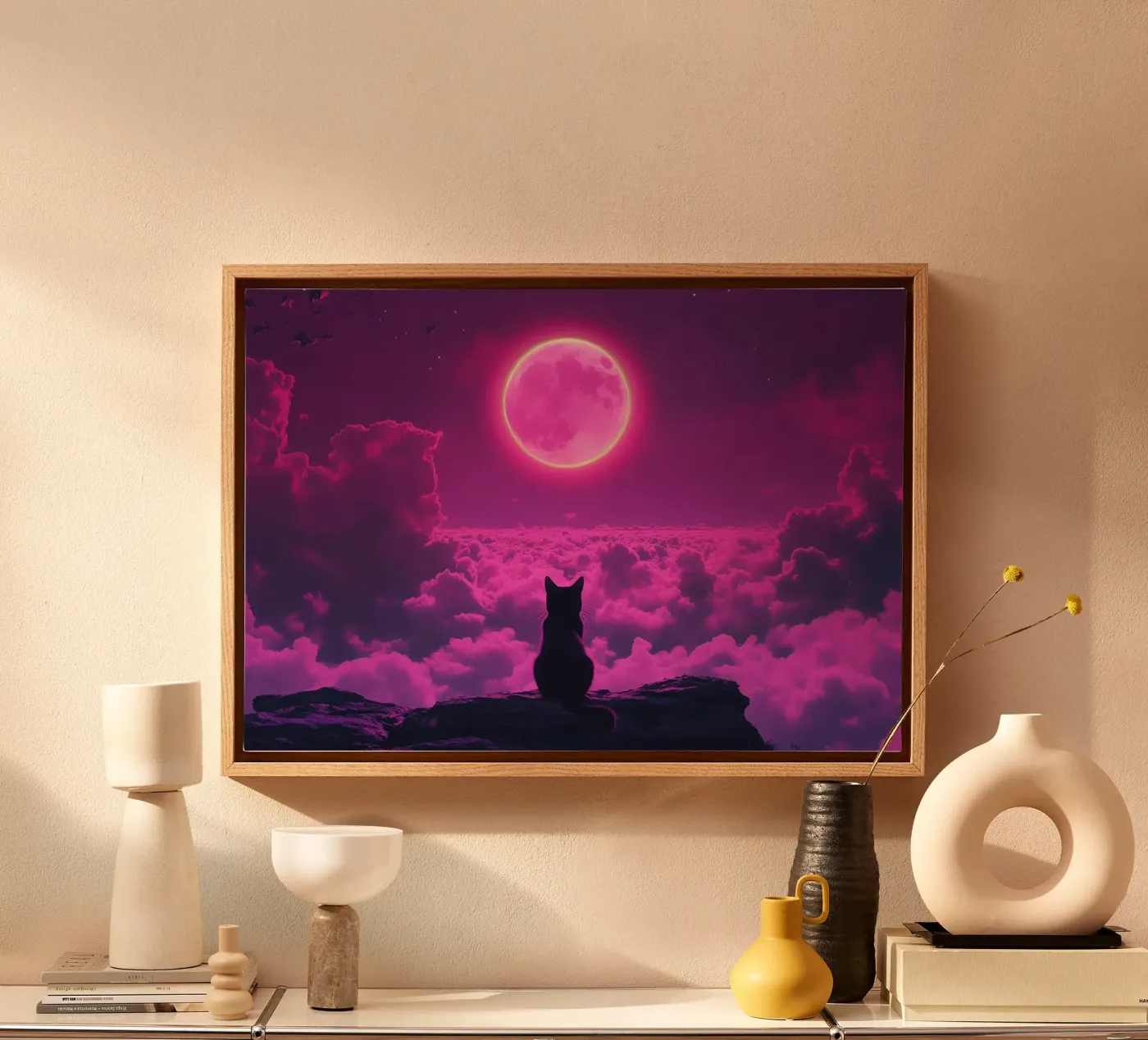 Gatto tela da Abstract Botanical Art