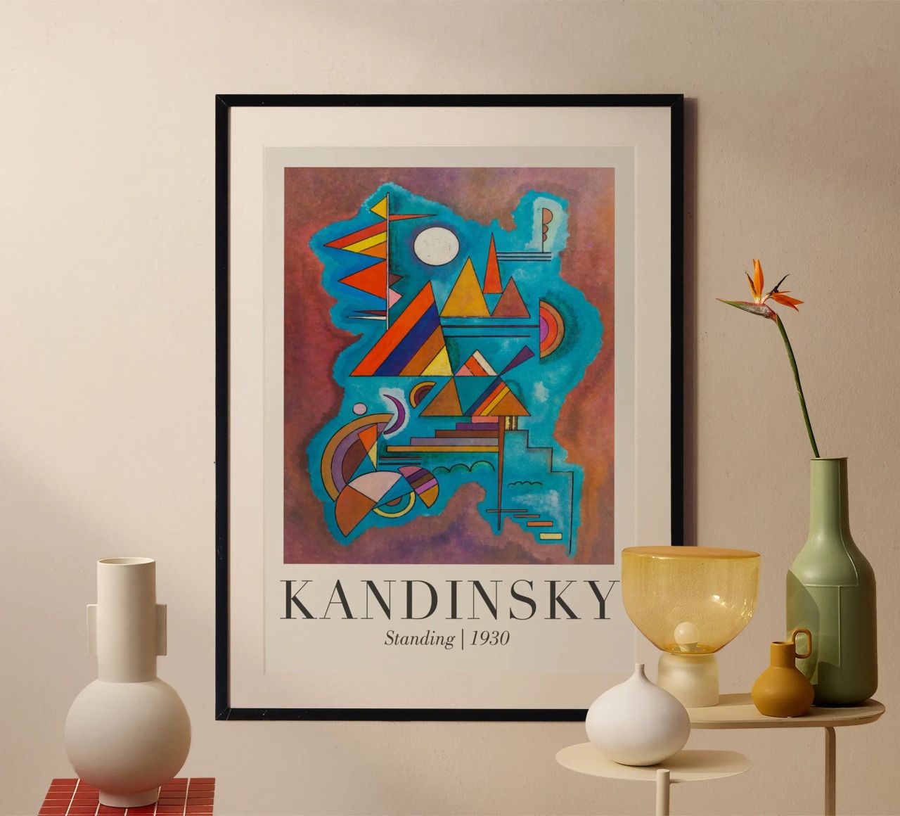 Kandinsky Der Stehende Poster von Witon name shop