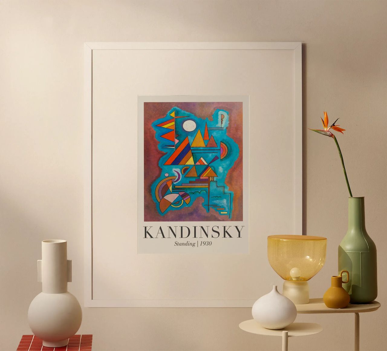 Kandinsky Der Stehende Poster von Witon name shop