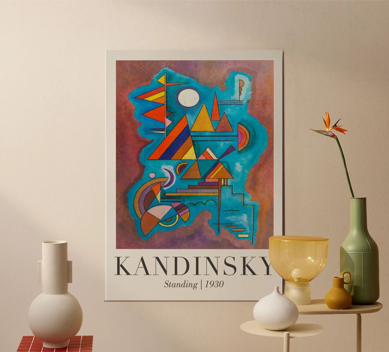 Kandinsky Der Stehende Poster von Witon name shop