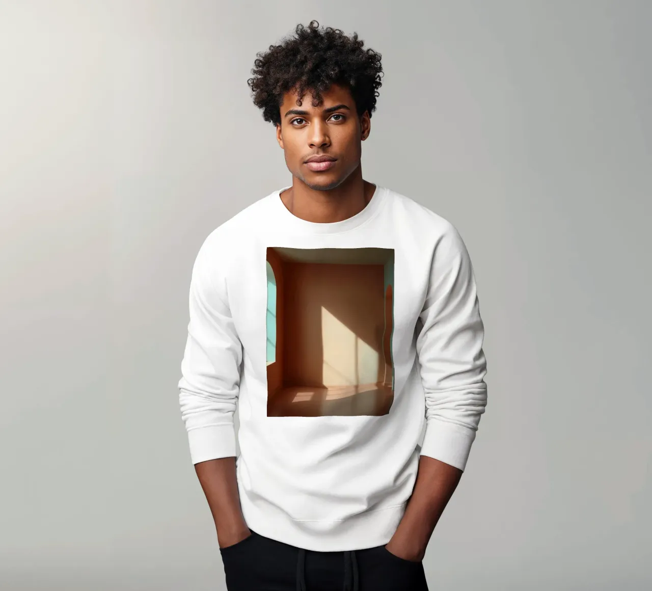 Bright sunlight streams through arched windows sweatshirt by DesignDoodle
