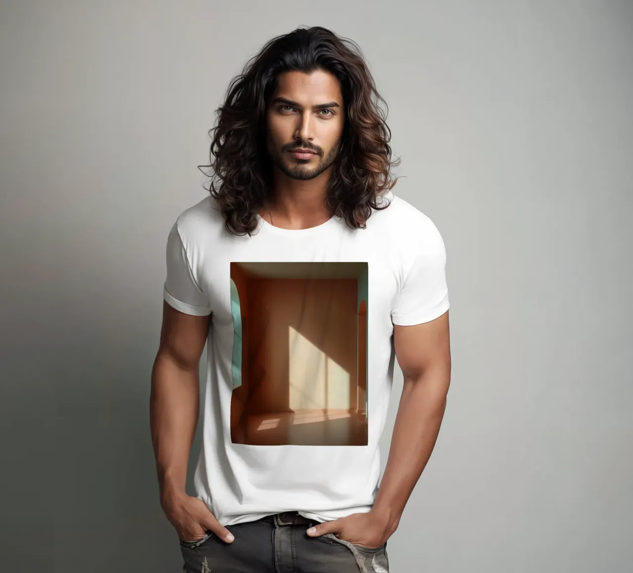 Bright sunlight streams through arched windows t-shirt by DesignDoodle