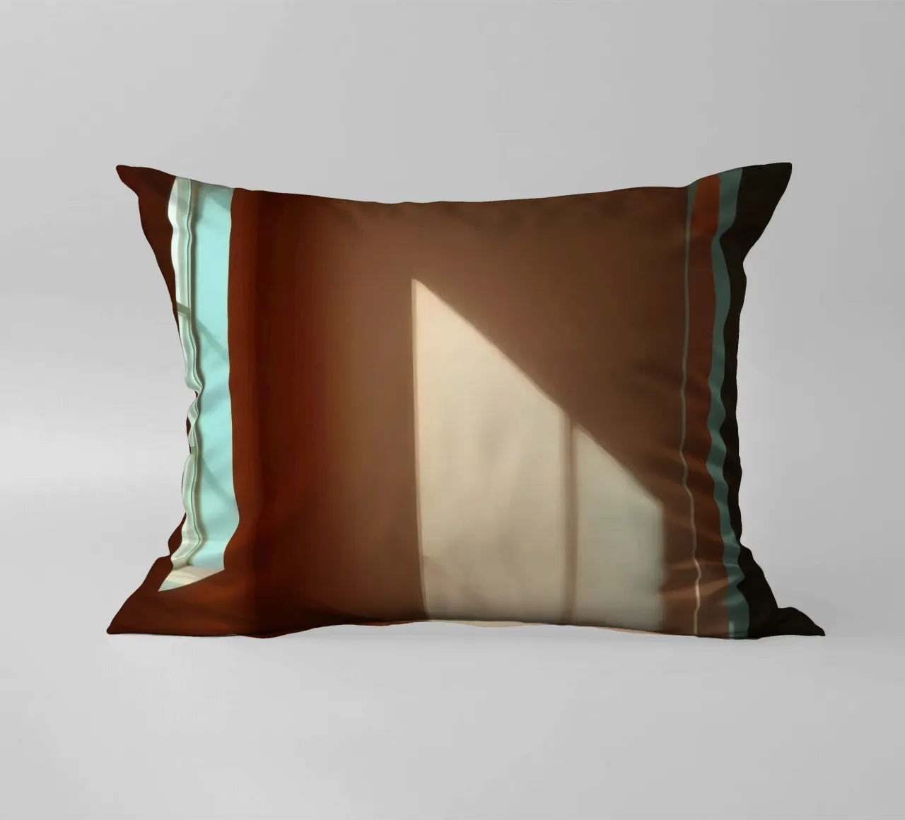 Bright sunlight streams through arched windows decorative cushion by DesignDoodle