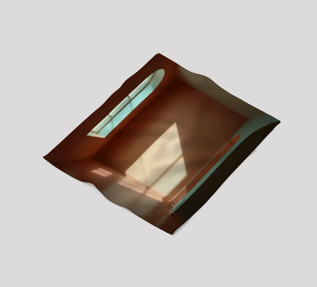 Bright sunlight streams through arched windows fleece blanket by DesignDoodle