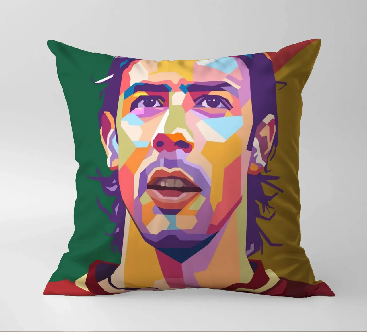 Rui Costa iconic football player decorative cushion by Hantamrata