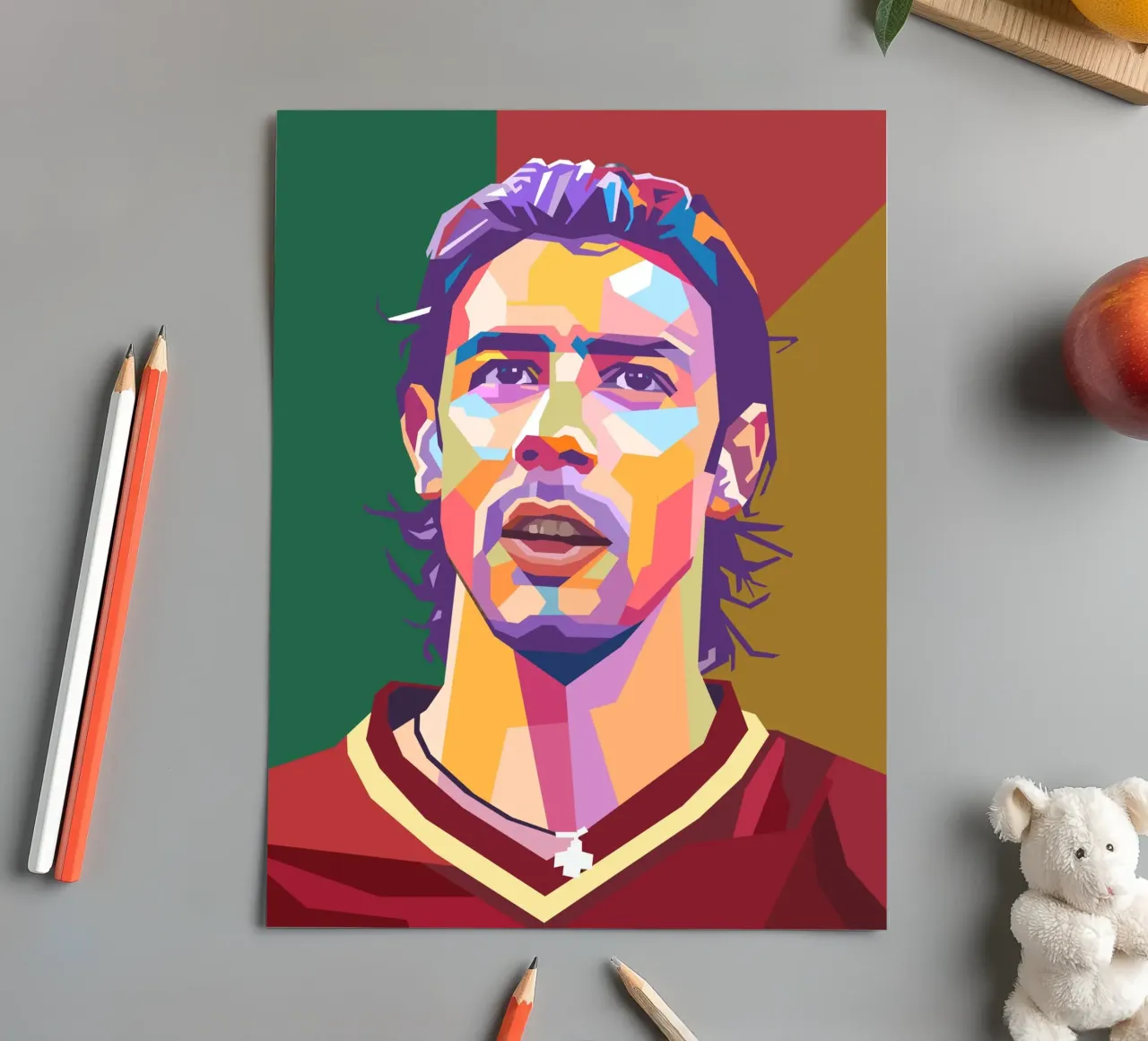 Rui Costa iconic football player sticker sheet by Hantamrata