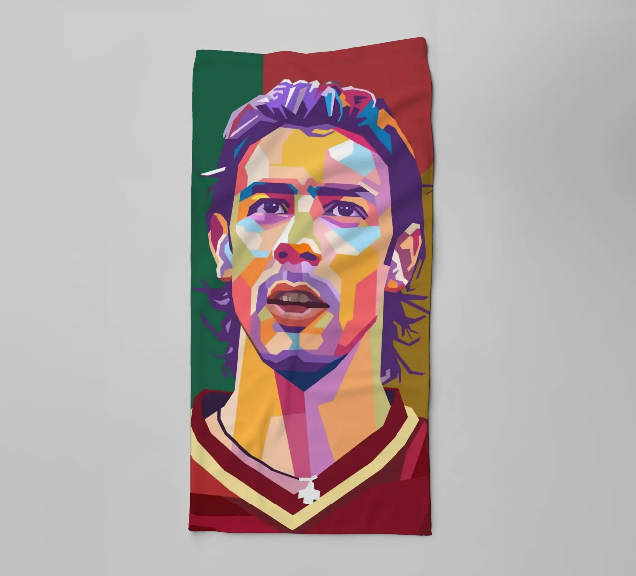 Rui Costa iconic football player towel by Hantamrata