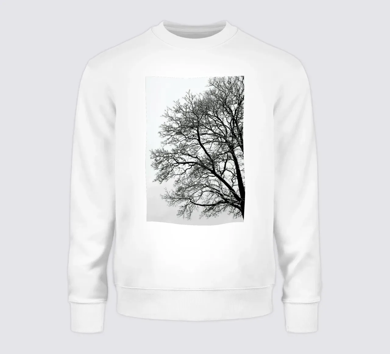 Black & White Abstract Winter Tree felpa da Studio Nahili