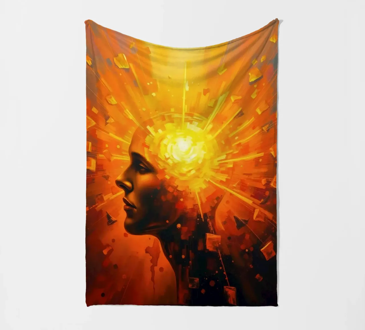 L'illuminazione della mente esplode in colori vibranti coperta in pile da DesignDoodle