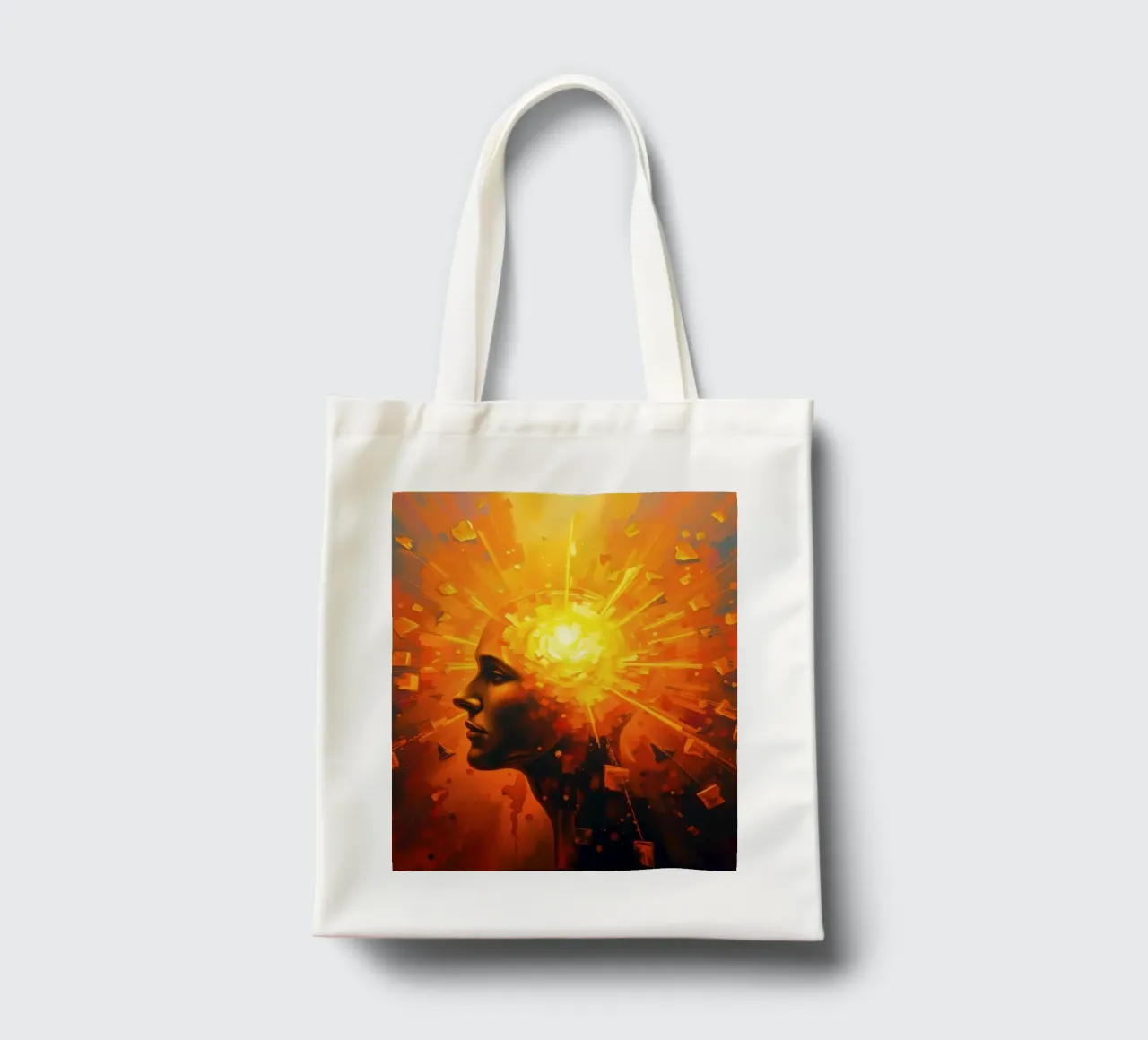 L'illuminazione della mente esplode in colori vibranti borsa in juta da DesignDoodle
