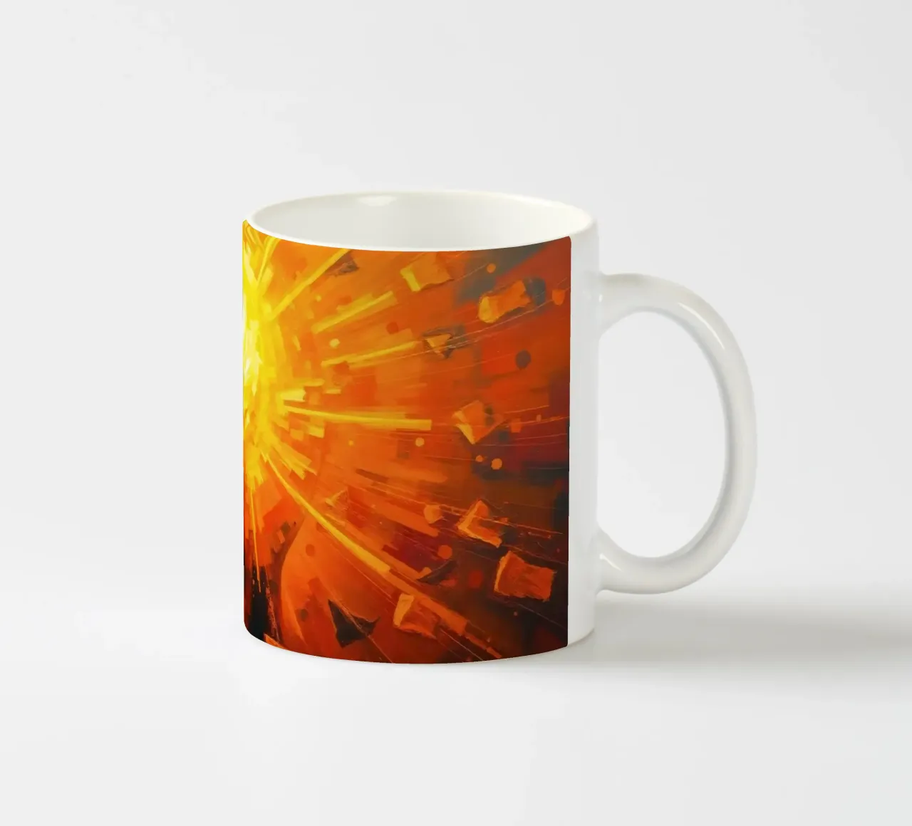 L'illuminazione della mente esplode in colori vibranti tazza in ceramica da DesignDoodle