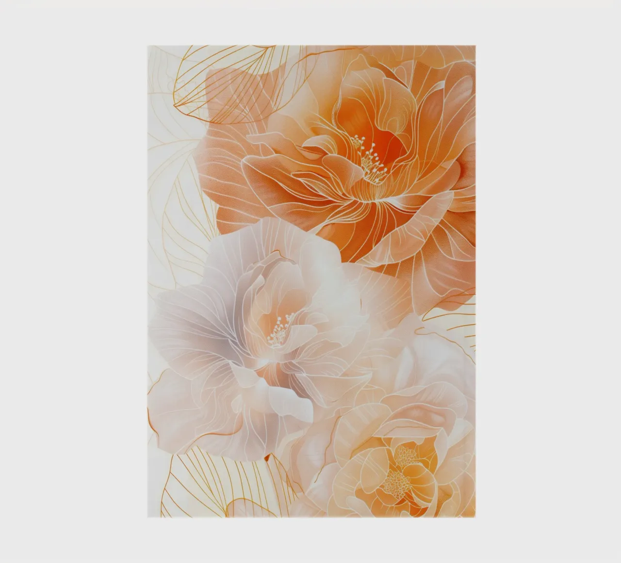 Peonies notebook by Justyna Jaszke JBJart