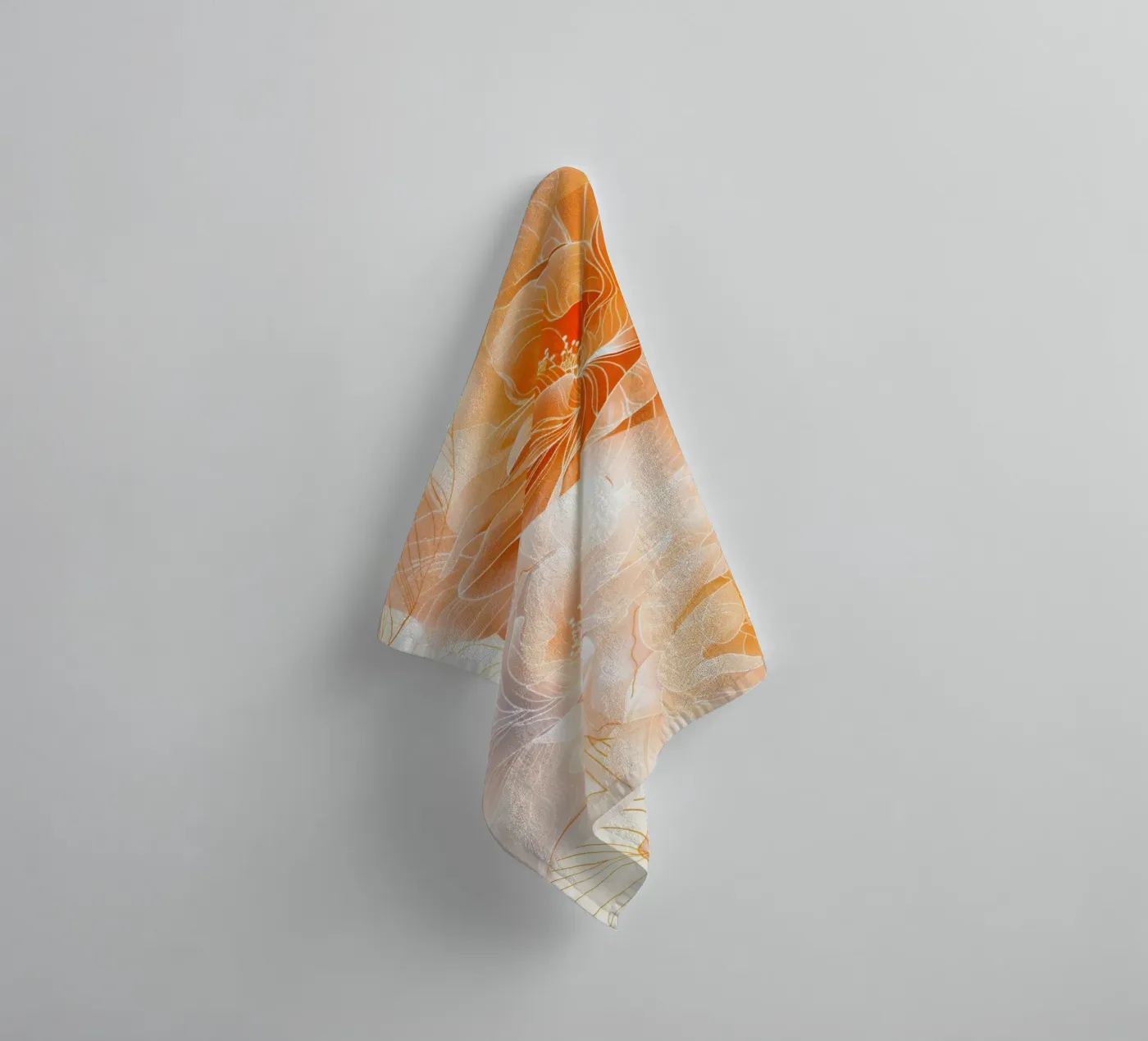 Peonies towel by Justyna Jaszke JBJart
