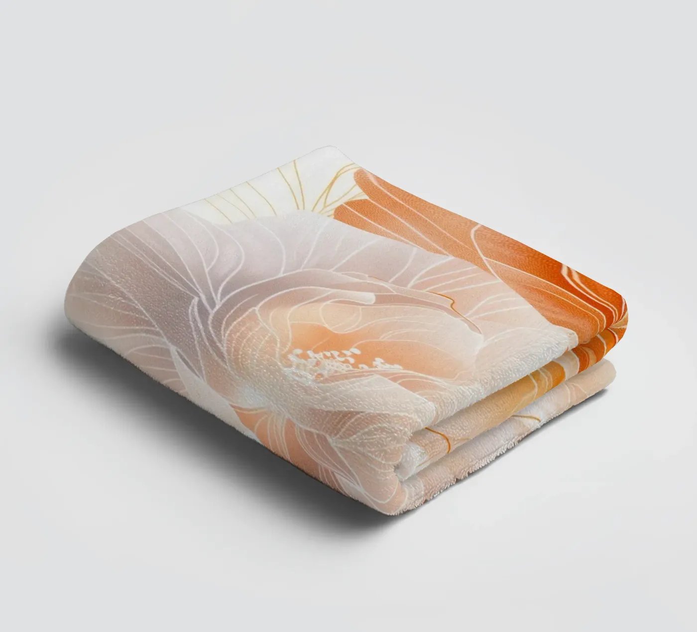Peonies towel by Justyna Jaszke JBJart