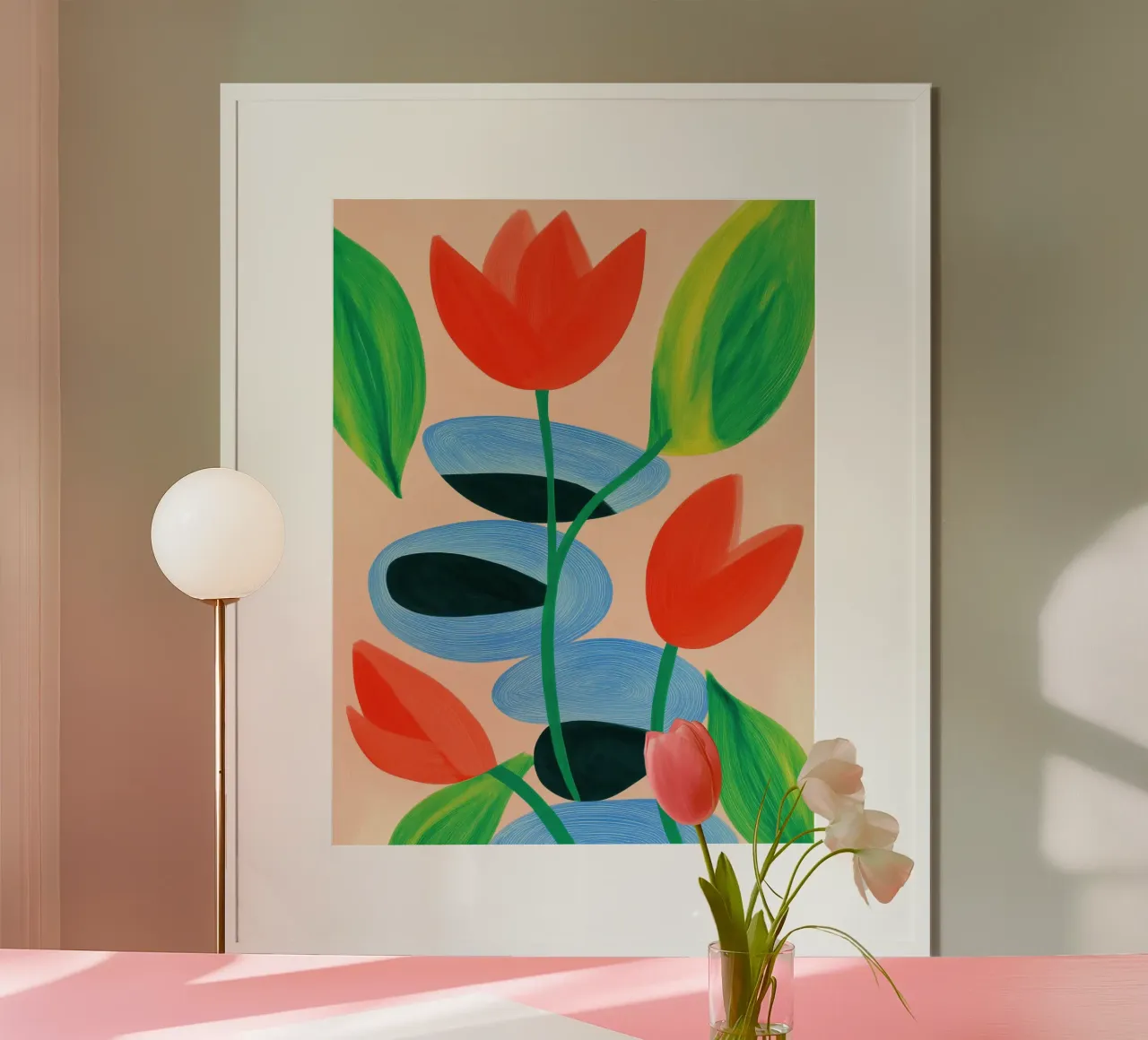 Tobi-ishi (飛石) | Pietre di gradini nel giardino zen giapponese poster con telaio in plastica da Autofocus