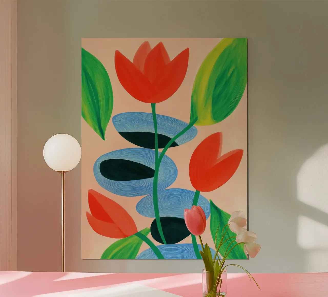 Tobi-ishi (飛石) | Pietre di gradini nel giardino zen giapponese poster con telaio in plastica da Autofocus