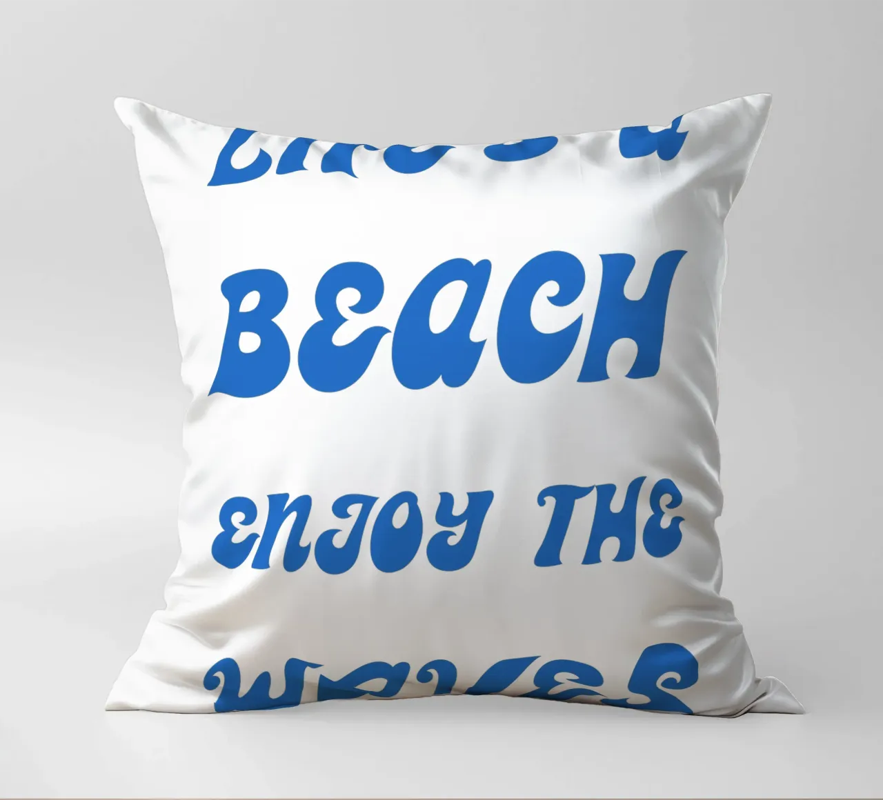 Life's a Beach Enjoy cuscino da Typo Designs