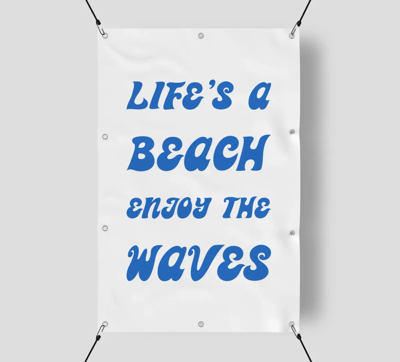 Life's a Beach Enjoy telo in pvc da Typo Designs