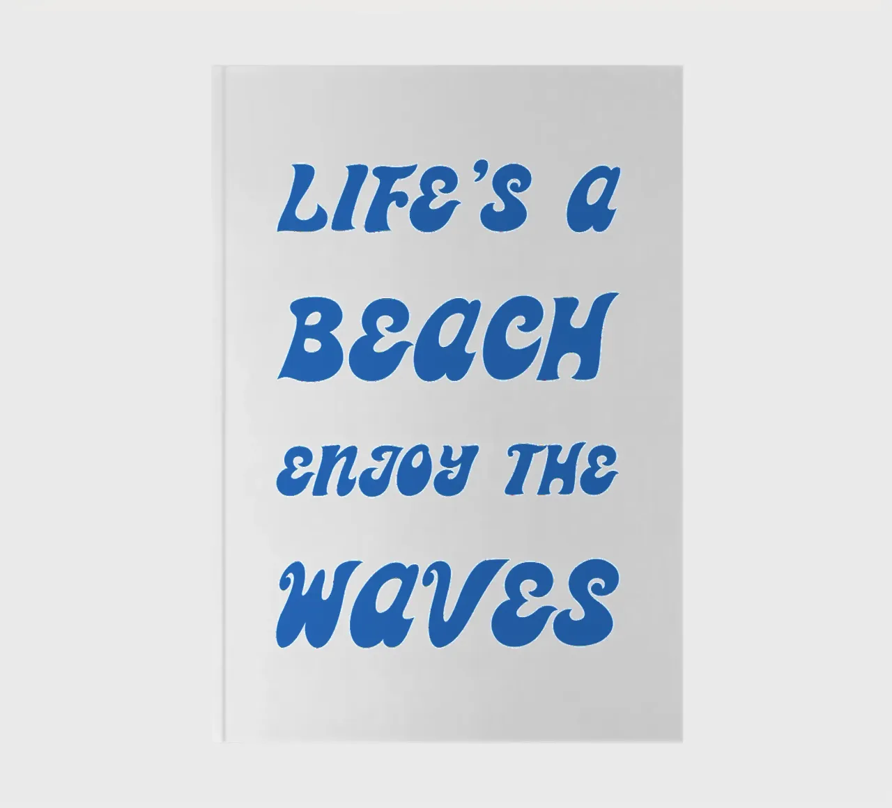 Life's a Beach Enjoy notebook by Typo Designs