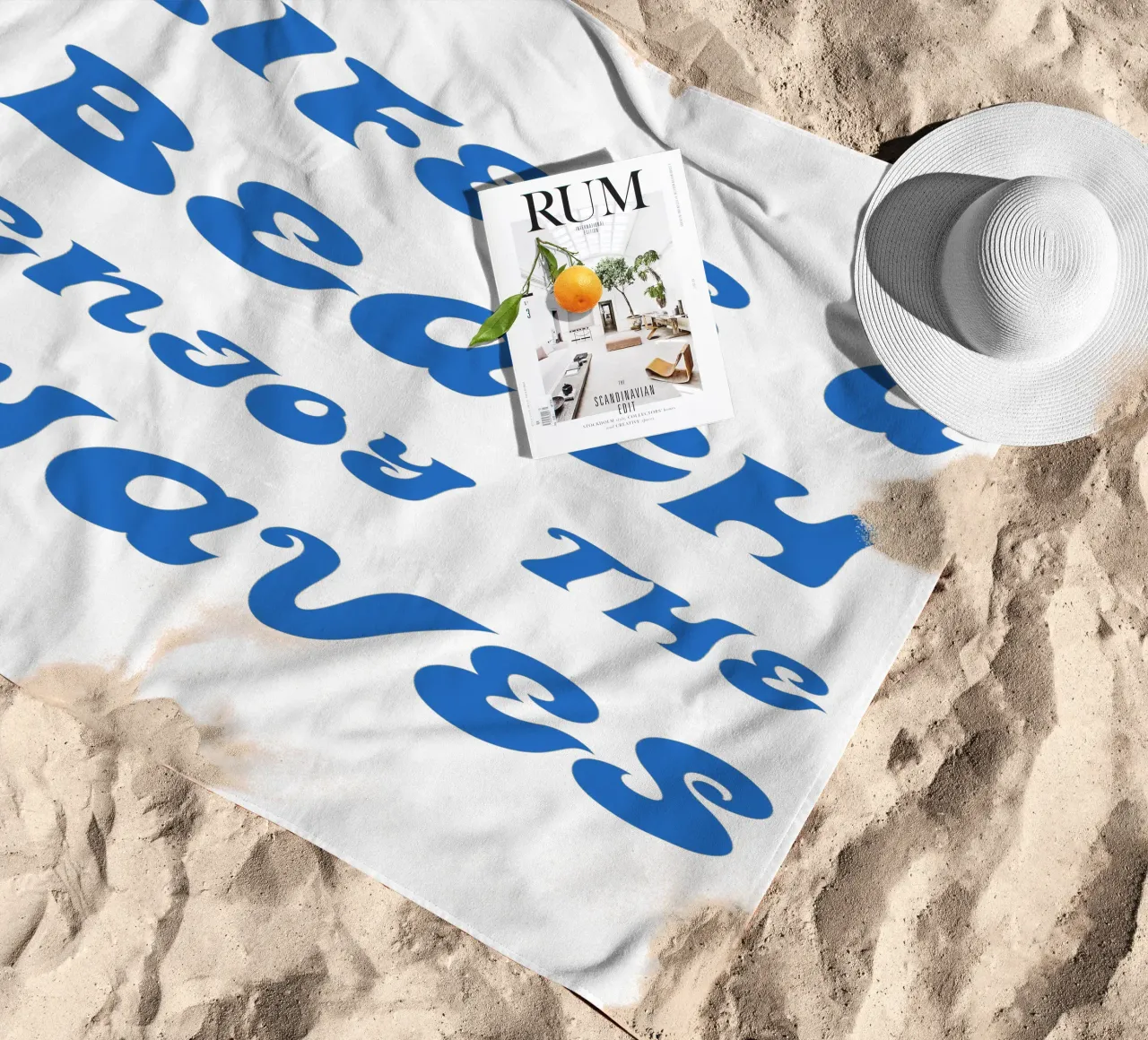 Life's a Beach Enjoy telo mare da Typo Designs