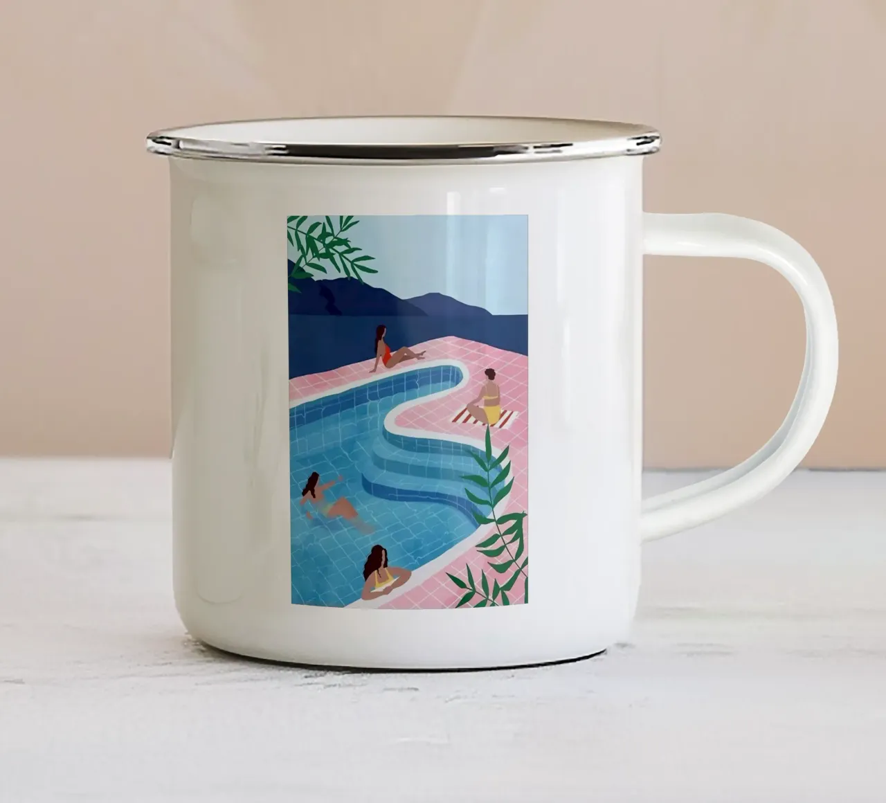 Signore della piscina tazza in smalto da khanrosie