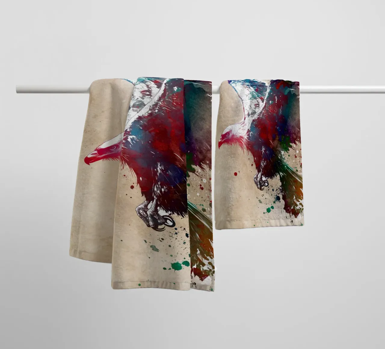 Art de l'oiseau aigle serviette de bain de Justyna Jaszke JBJart