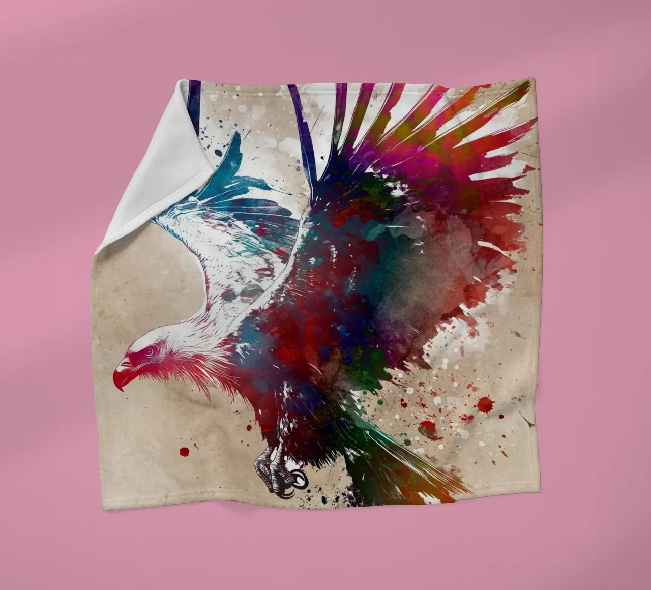Art de l'oiseau aigle plaid polaire de Justyna Jaszke JBJart