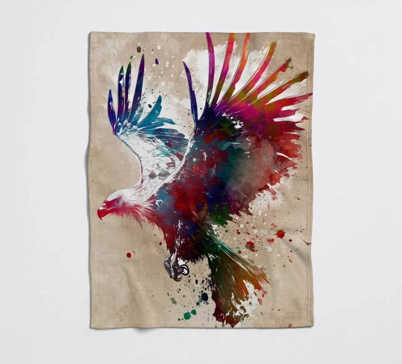 Art de l'oiseau aigle plaid polaire de Justyna Jaszke JBJart
