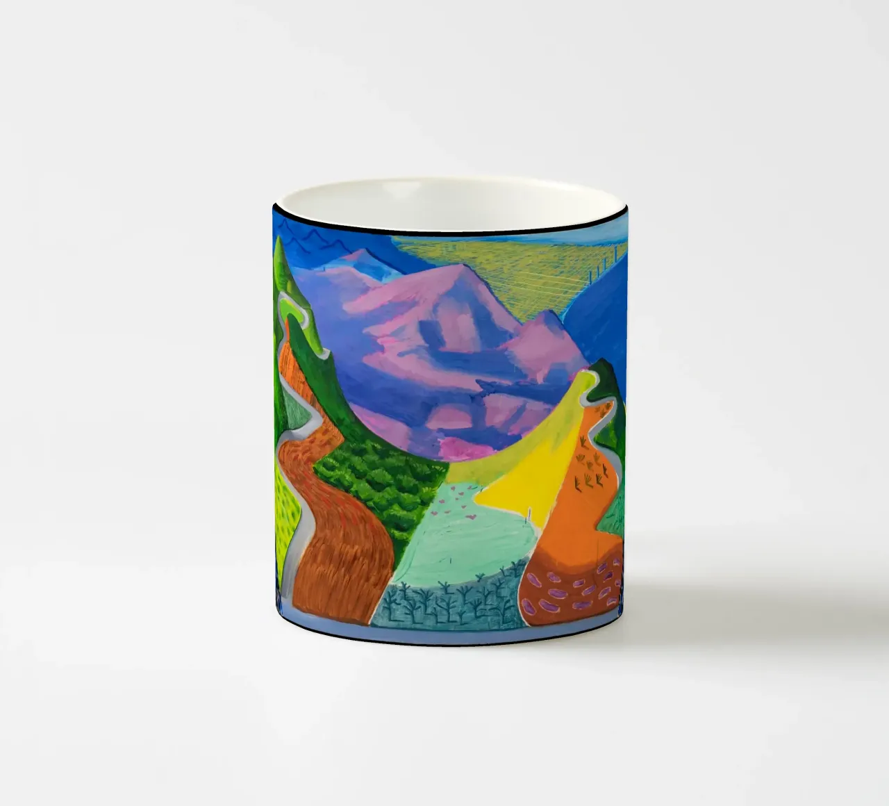 Un viaggio su strada tazza in ceramica da khanrosie