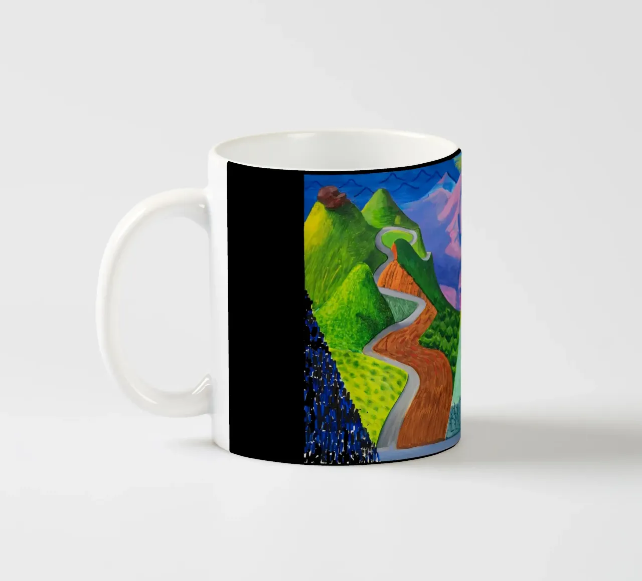 Un viaggio su strada tazza in ceramica da khanrosie