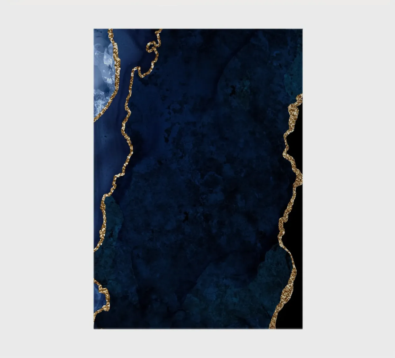 Navy & Gold Agate Texture 15 notebook by Gemstone Textures