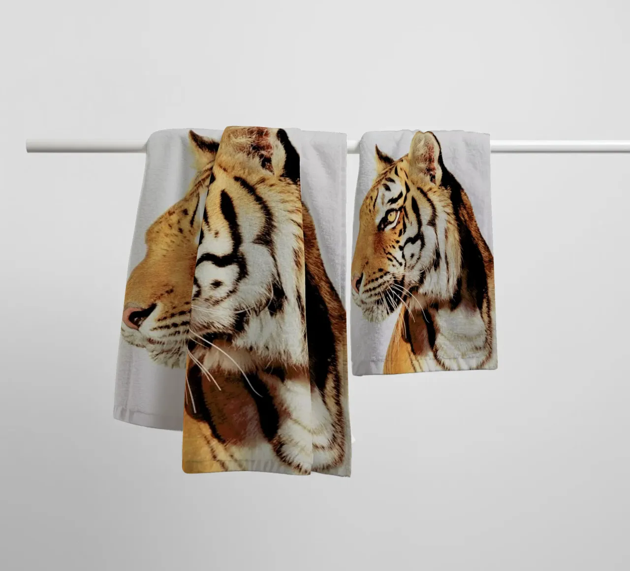 Tiger badhanddoek van Paws & Claws