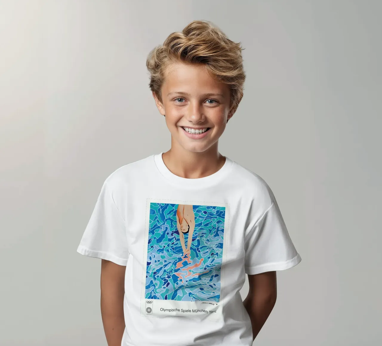 Olympic Games Munich 1972 kids t-shirt by khanrosie