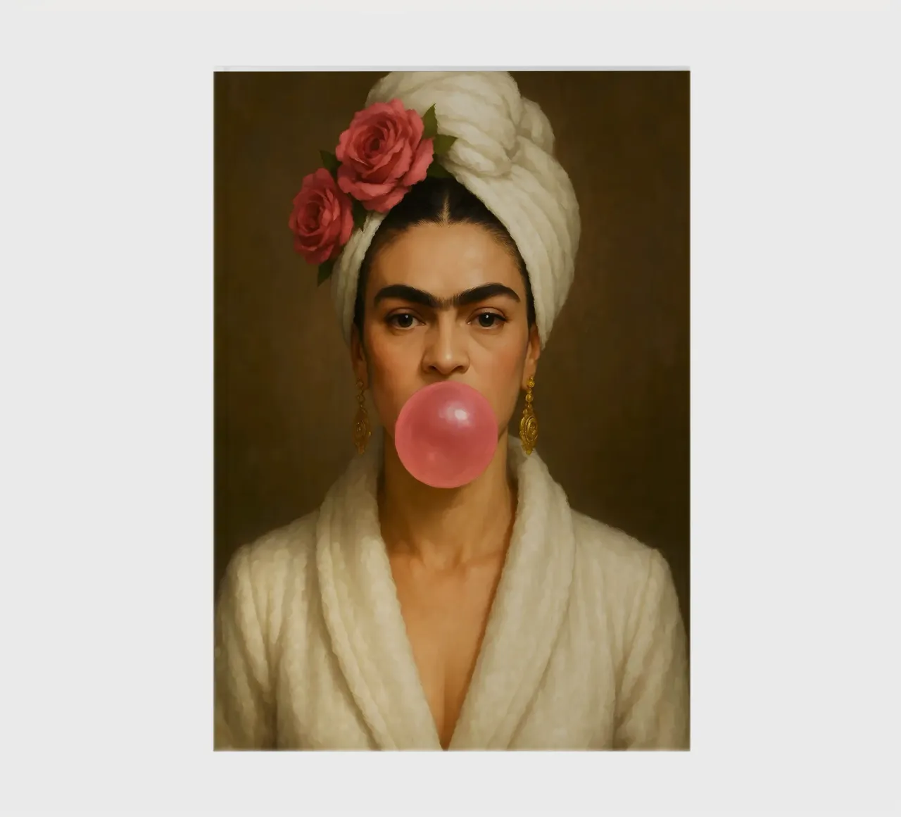RITRATTO DI FRIDA KAHLO CON GOMMA DA MASTICARE diario da ARTOMATIC