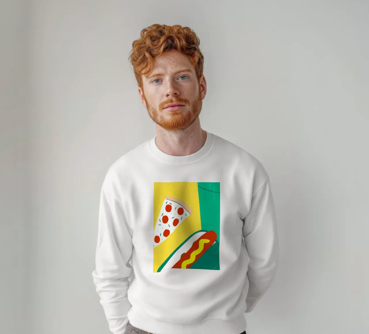 Pizza And Hotdog felpa da PERSONAL TOUCH