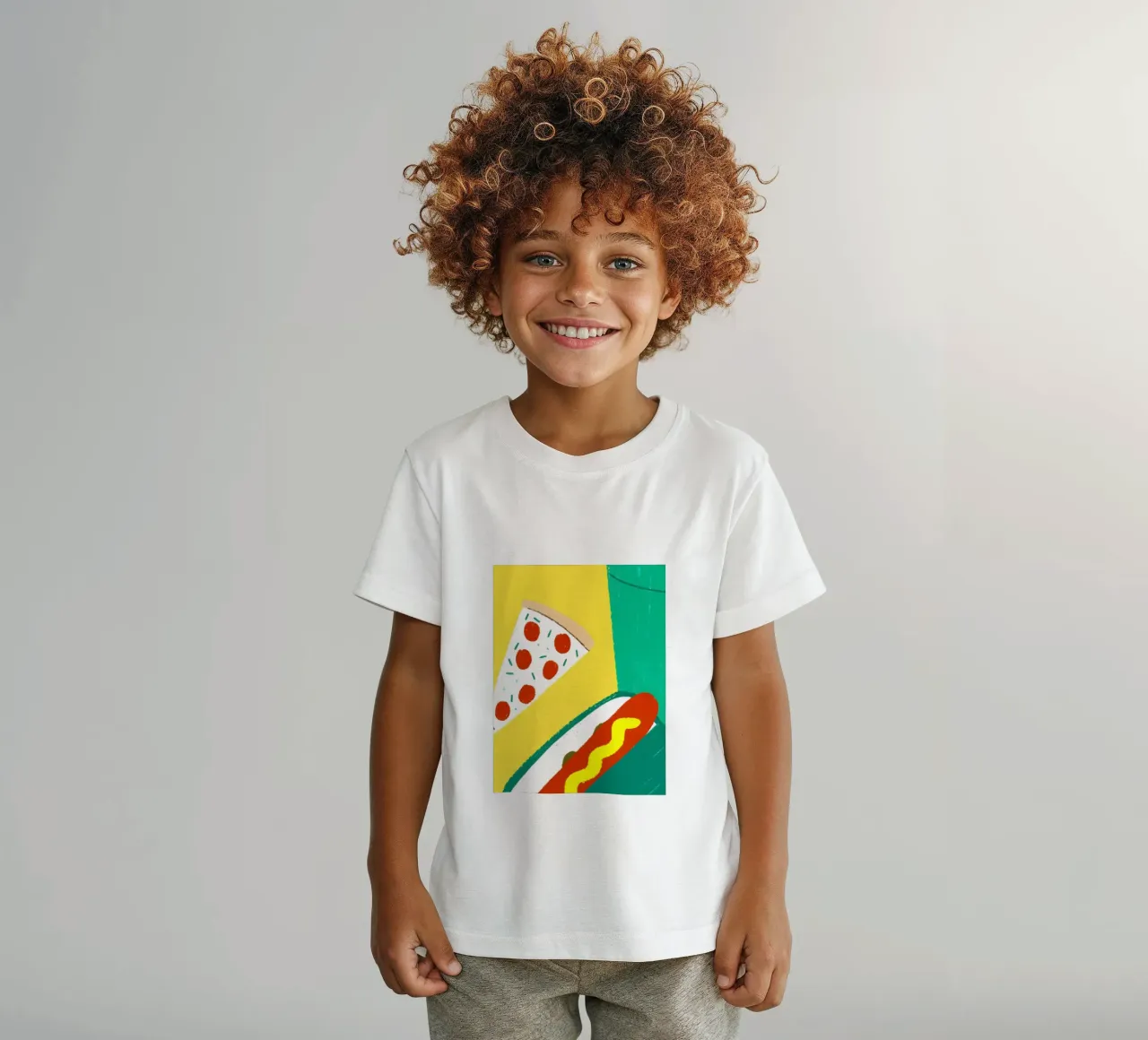 Pizza And Hotdog t-shirt bambini da PERSONAL TOUCH