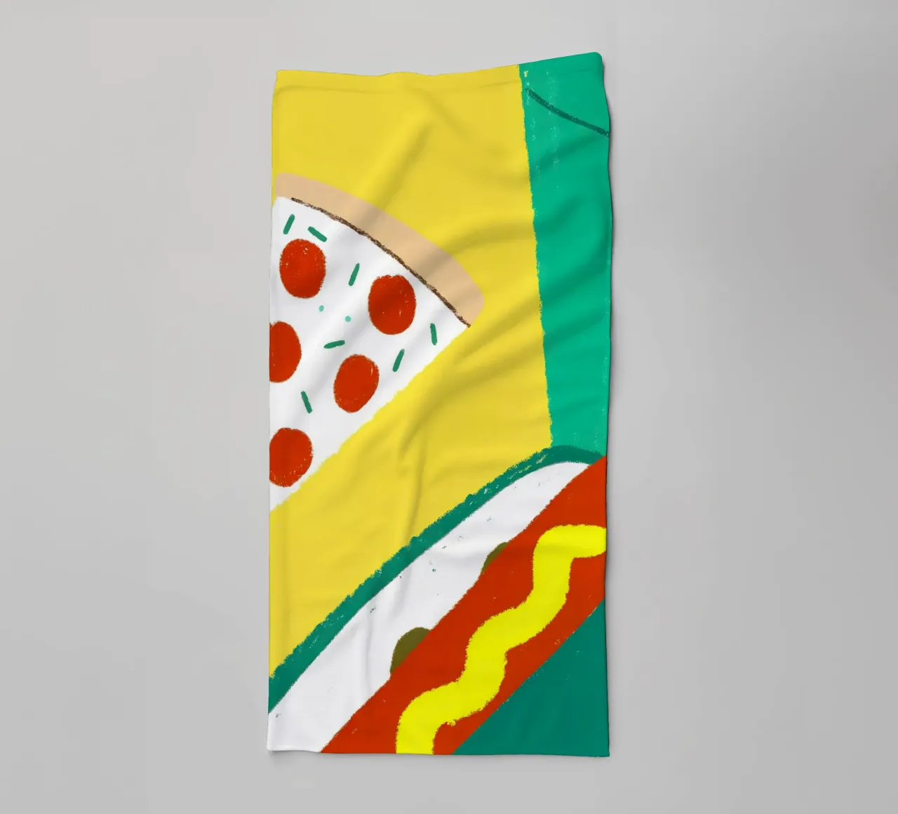 Pizza And Hotdog asciugamano da bagno da PERSONAL TOUCH