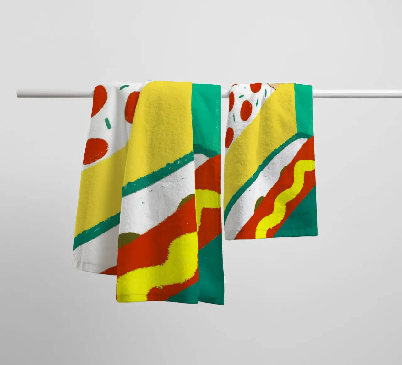 Pizza And Hotdog asciugamano da bagno da PERSONAL TOUCH