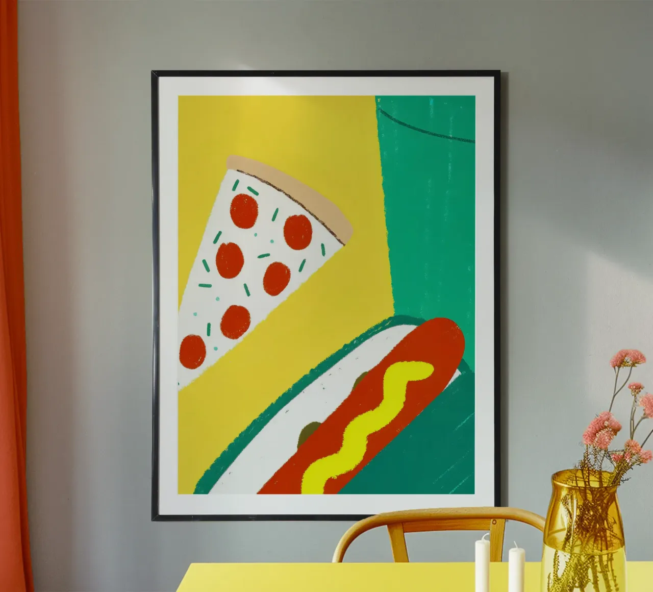 Pizza And Hotdog poster da PERSONAL TOUCH