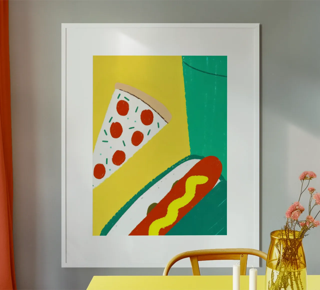 Pizza And Hotdog poster da PERSONAL TOUCH
