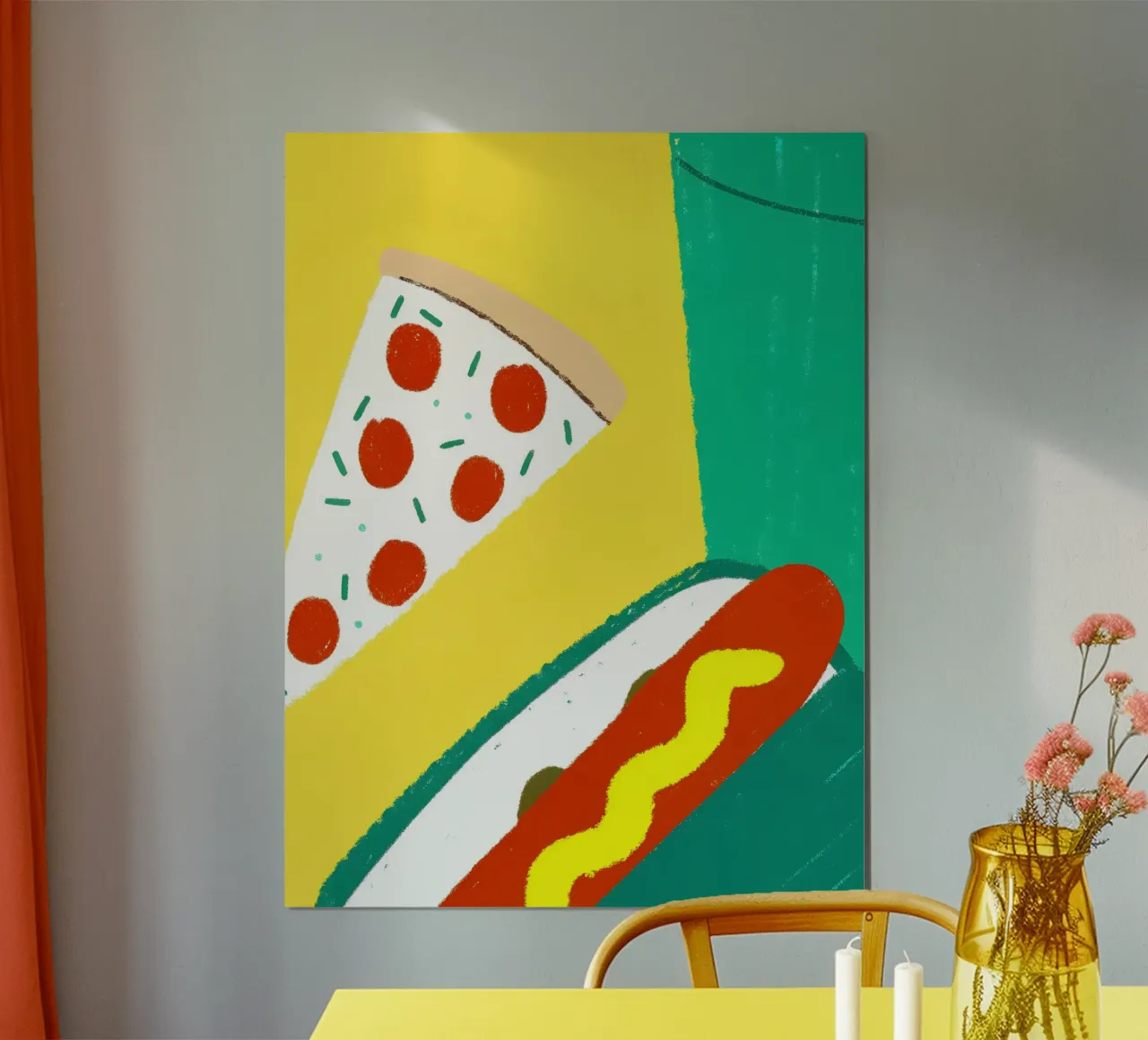 Pizza And Hotdog poster da PERSONAL TOUCH