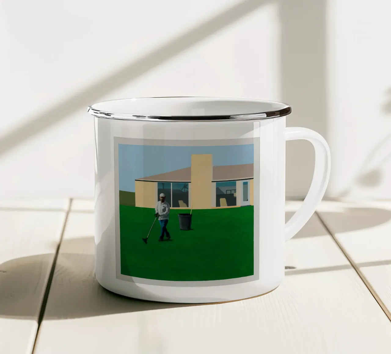 irrigatori per prato tazza in smalto da khanrosie