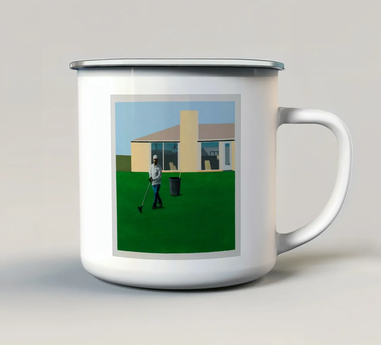 irrigatori per prato tazza in smalto da khanrosie