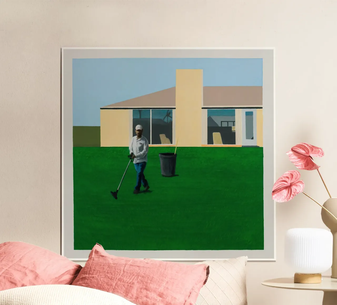irrigatori per prato poster con telaio in plastica da khanrosie