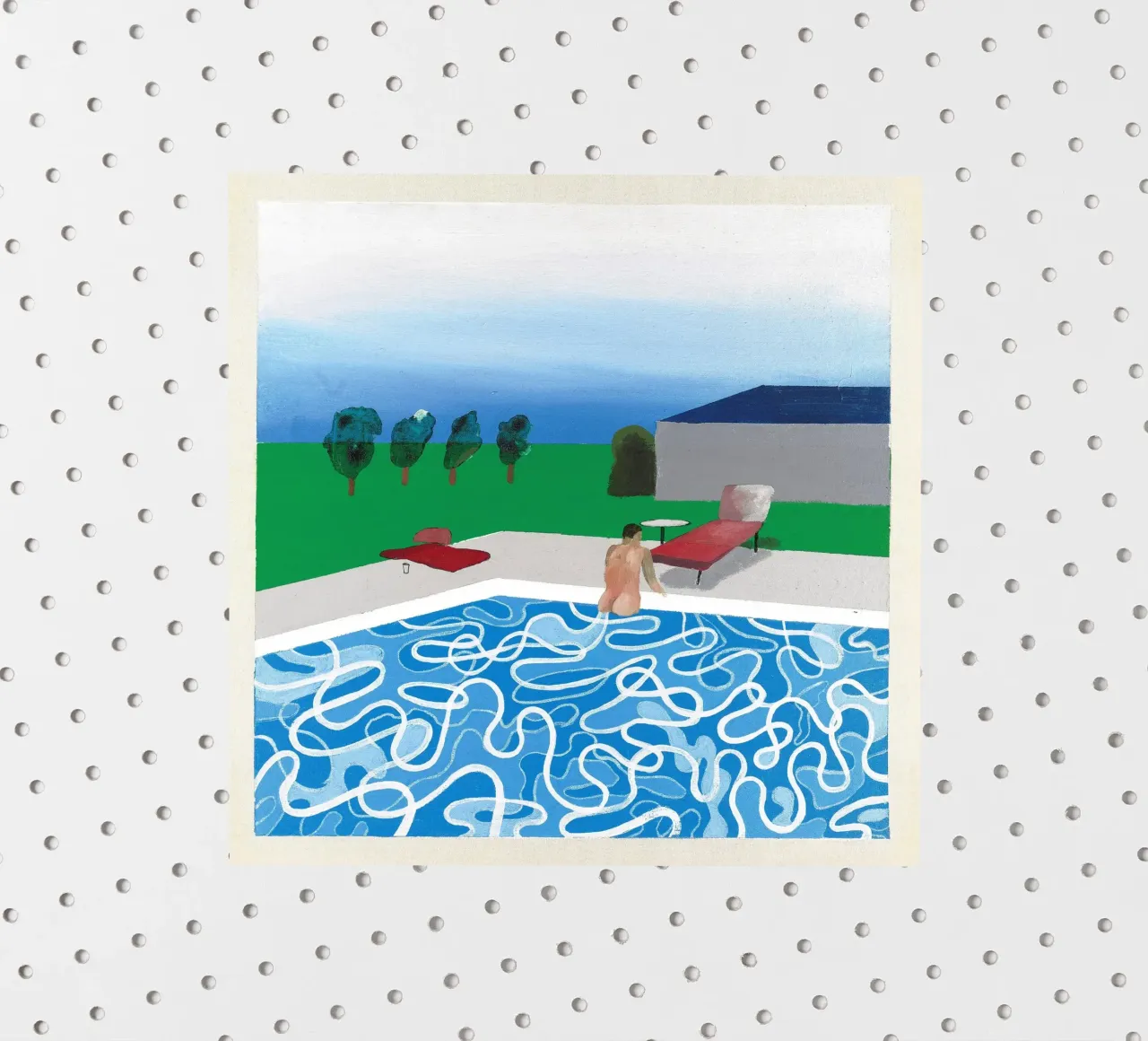 pool with one figures sticker by khanrosie
