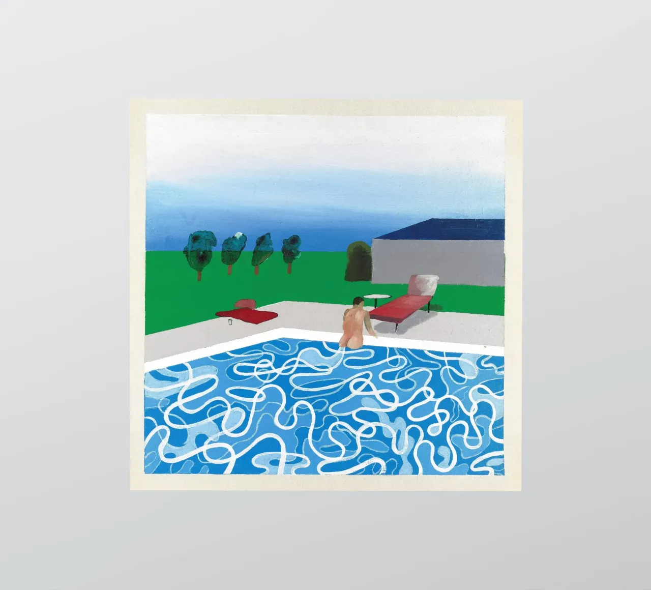 pool with one figures sticker by khanrosie